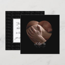 Me encanta la tarjeta de felicitación