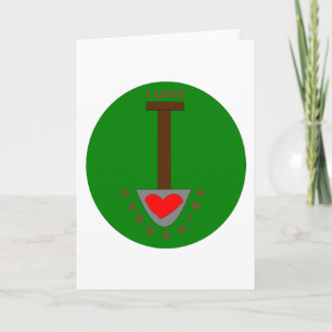 Me encanta la tarjeta de felicitación de jardinerí