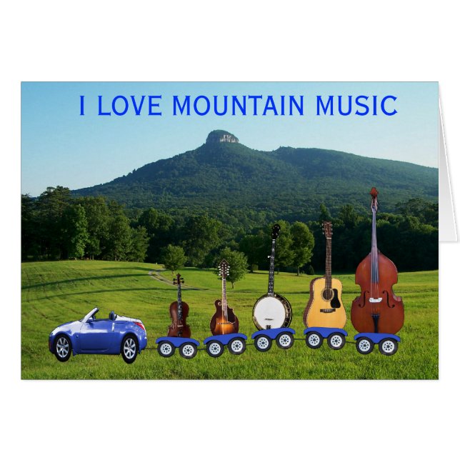 ME ENCANTA LA TARJETA DE MÚSICA DE MONTAÑA (Anverso (Horizontal))