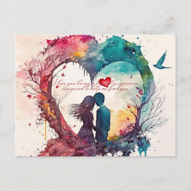 Me encanta la tarjeta de regalo de Art Valentine (Anverso)