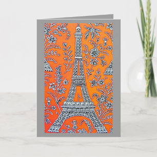 ME ENCANTA LA Tarjeta gris PARÍS