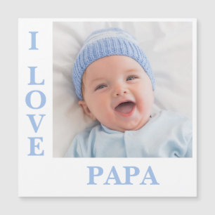 Me encanta la tarjeta magnética de fotos de papá