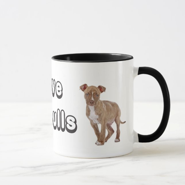 Me encanta la taza de café de Pitbull. (Derecha)