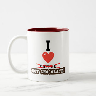 Me encanta la taza de chocolate caliente