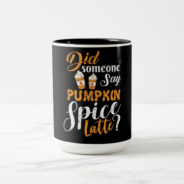 Me encanta la taza de especias de calabaza latte (Centro)