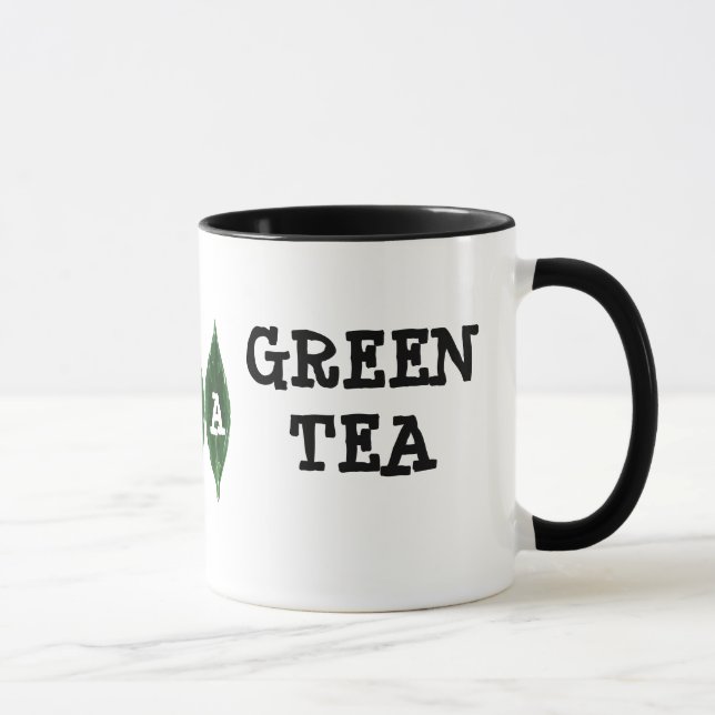 Me encanta la taza de té verde - Mug personalizabl (Derecha)