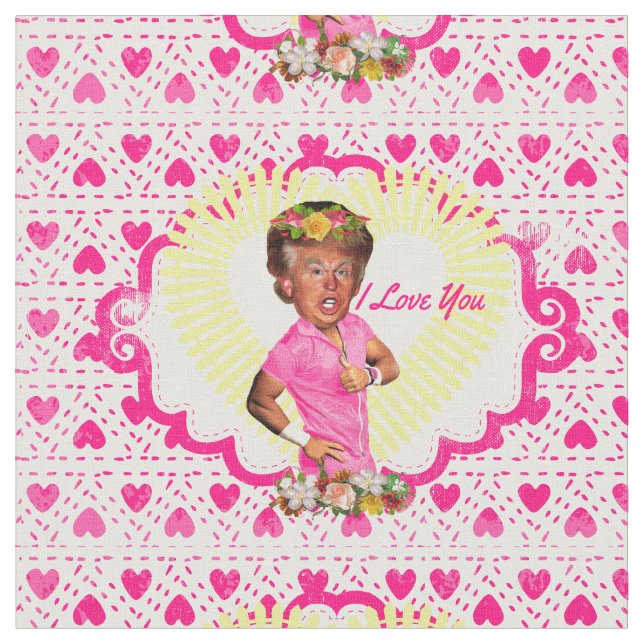 me encanta la tela de donald trump (De cerca)