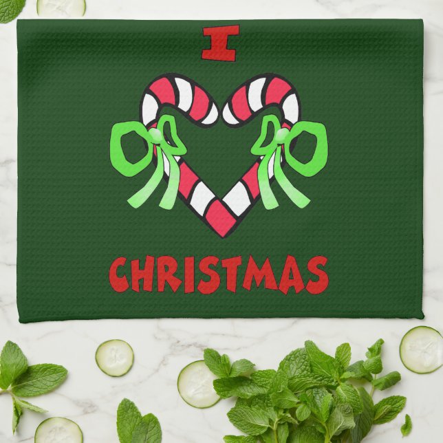 Me encanta la toalla de cocina de los Navidades (Doblado)