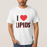 Me encanta lípidos camiseta
