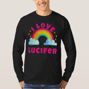 Me encanta Lucifer Camisetas Sarcástico Rainbow Fu
