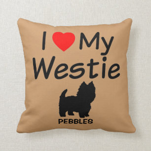 Me Encanta Mi Almohada De Perro Westie