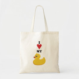 Me Encanta Mi Bolsa De Toque De Pato De Goma
