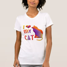 Me encanta mi camiseta de gato