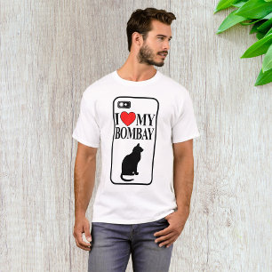 Me encanta mi camiseta de gato de Bombay