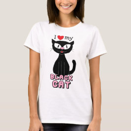 Me encanta mi camiseta de gato negro (Hilda the Ki