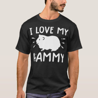 me encanta mi camiseta de hammy divertido me encan