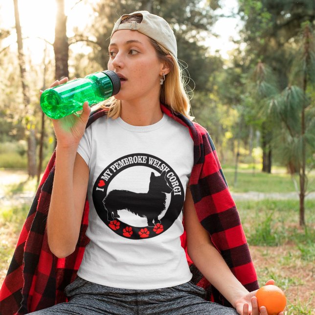 Me encanta mi camiseta de Pembroke Welsh Corgi (Subido por el creador)