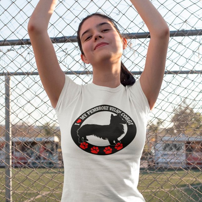 Me encanta mi camiseta de Pembroke Welsh Corgi (Subido por el creador)