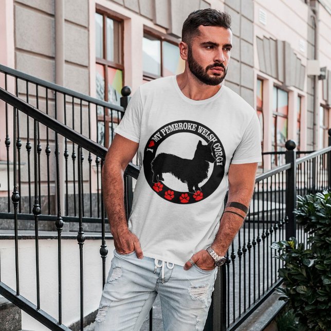 Me encanta mi camiseta de Pembroke Welsh Corgi (Subido por el creador)