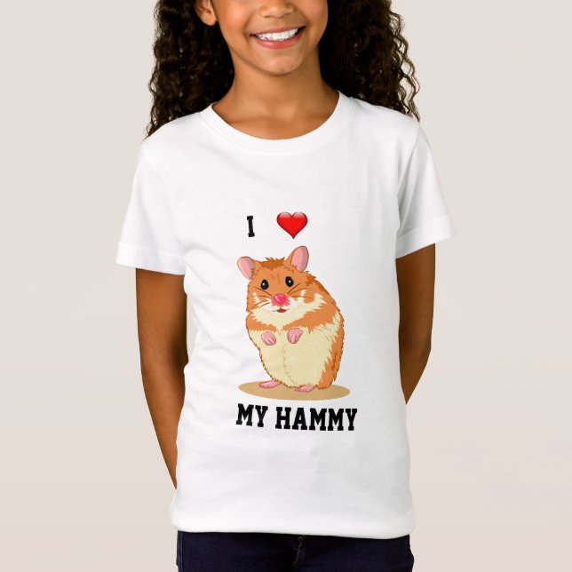 Me encanta mi camiseta Hammy Hamster (Anverso)