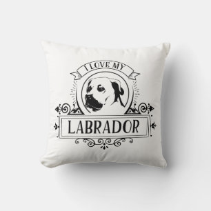 Me encanta mi Cojín decorativo de Labrador