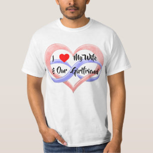 Me encanta mi esposa y nuestra camiseta de novia