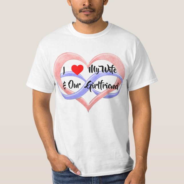 Me encanta mi esposa y nuestra camiseta de novia (Anverso)