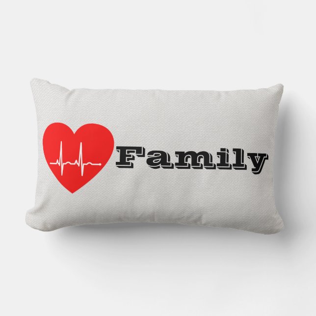 Me encanta mi familia Personalizado almohada de de (Anverso)
