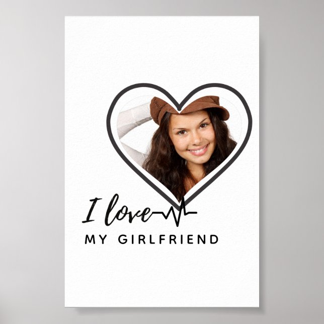 ME ENCANTA MI GIRLFRIEND Photo Gift ARTE personali (Frente)