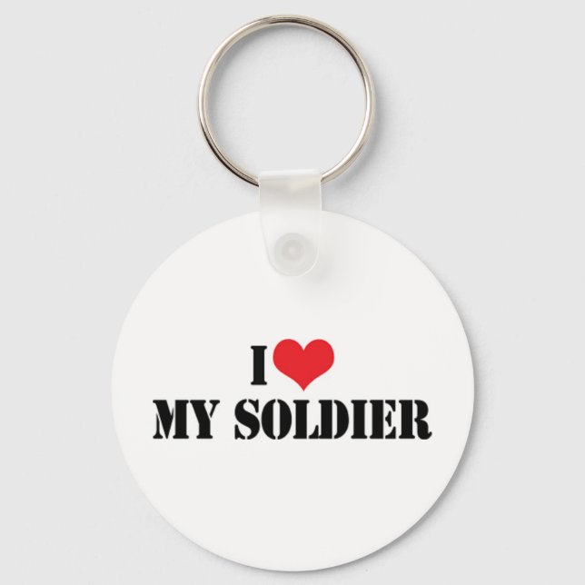Me encanta mi llavero de soldado (Anverso)