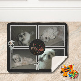 Me encanta mi manta Sherpa de perro