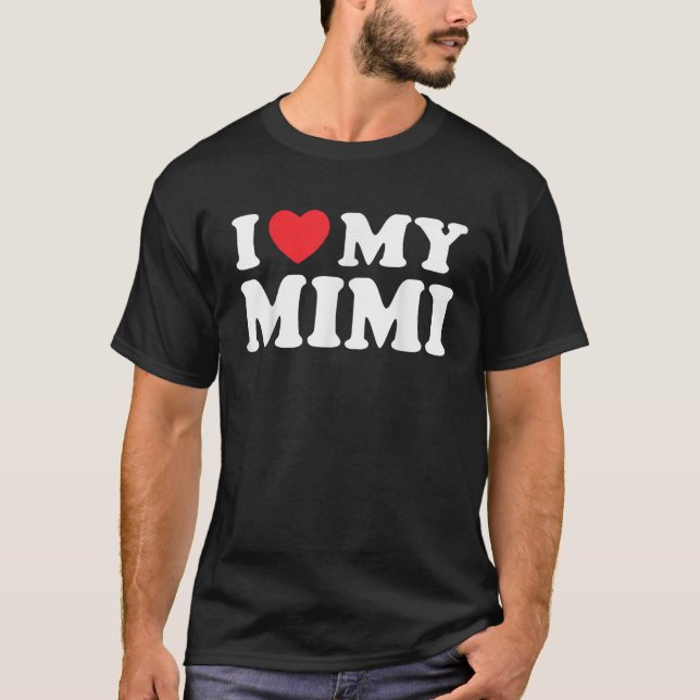 Me Encanta Mi Mimi, Corazón Mi Camiseta Mimi (Anverso)