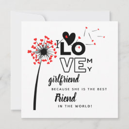 Me encanta mi novia Personalizado mejor regalo de 