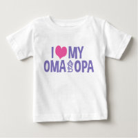 Me Encanta Mi Omán Y La Camiseta De Oma Baby