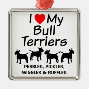 Me Encanta Mi Ornamento De Cuatro Perros Terribles