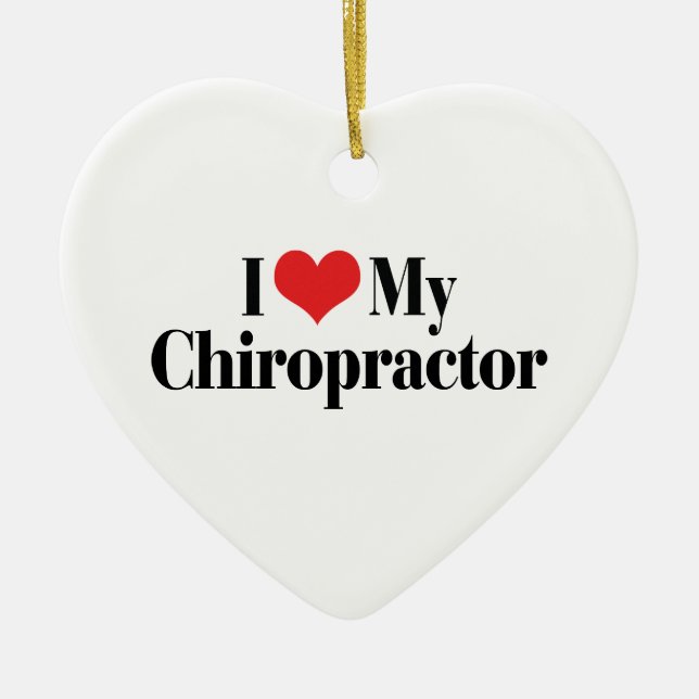 Me encanta mi ornamento quiropráctico (Frente)