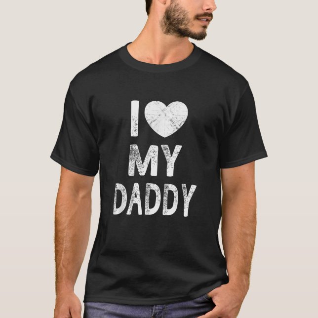 Me Encanta Mi Padre Hombres Día Regalo De Camiseta (Anverso)