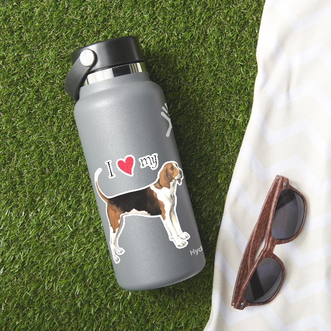 Me encanta mi Pegatina de Vinyl Treeing Walker Coo (HydroFlask Insitu)
