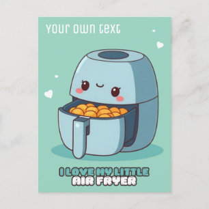 Me encanta mi pequeña tarjeta postal de cocina par