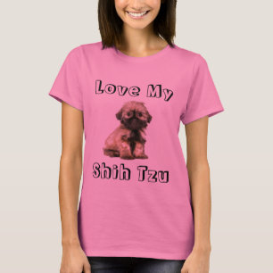 Me encanta mi Shih Tzu Camiseta de perro picante