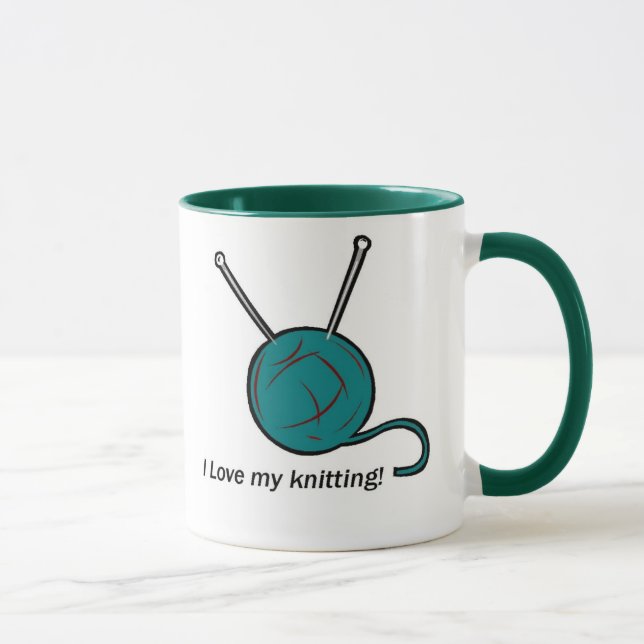 Me encanta mi taza de tejer (Derecha)