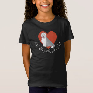 ¡Me encanta mi viejo perro pastor inglés! Camiseta