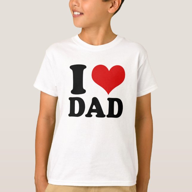 Me encanta papá - camiseta (Anverso)