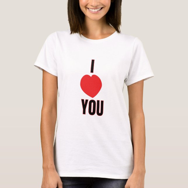 Me encanta que diseñes camisetas impresas (Anverso)