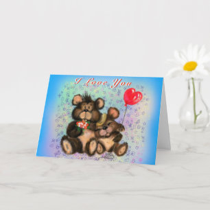 Me Encanta Que Tarjeta A Pareja De Osos Amor