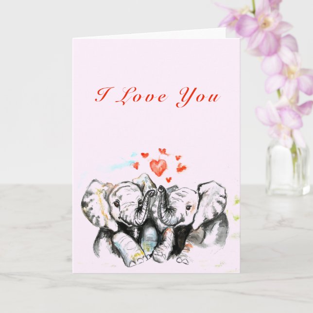Me Encanta Tarjeta Romántica (Orquídea)