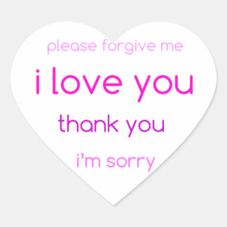 me encanta tu corazón pegatina