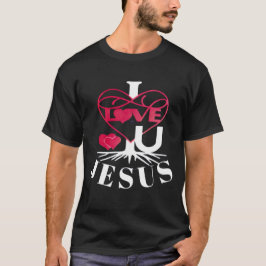 ME ENCANTA TU JESÚS OSCURA CAMISA