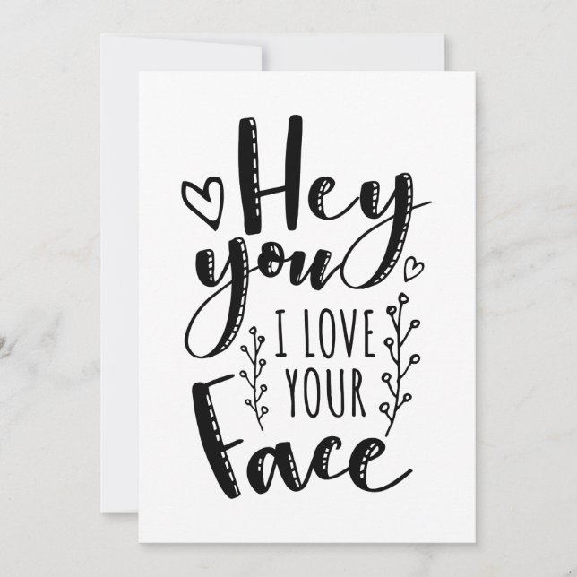 Me encanta tu tarjeta de El día de San Valentín gr (Anverso)