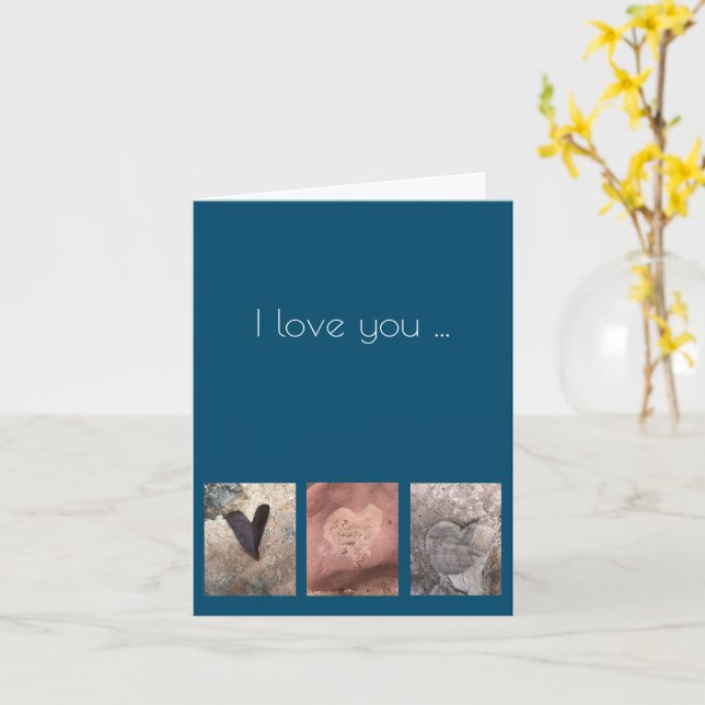 Me encanta tu tarjeta de saludo de corazones (flor amarilla)